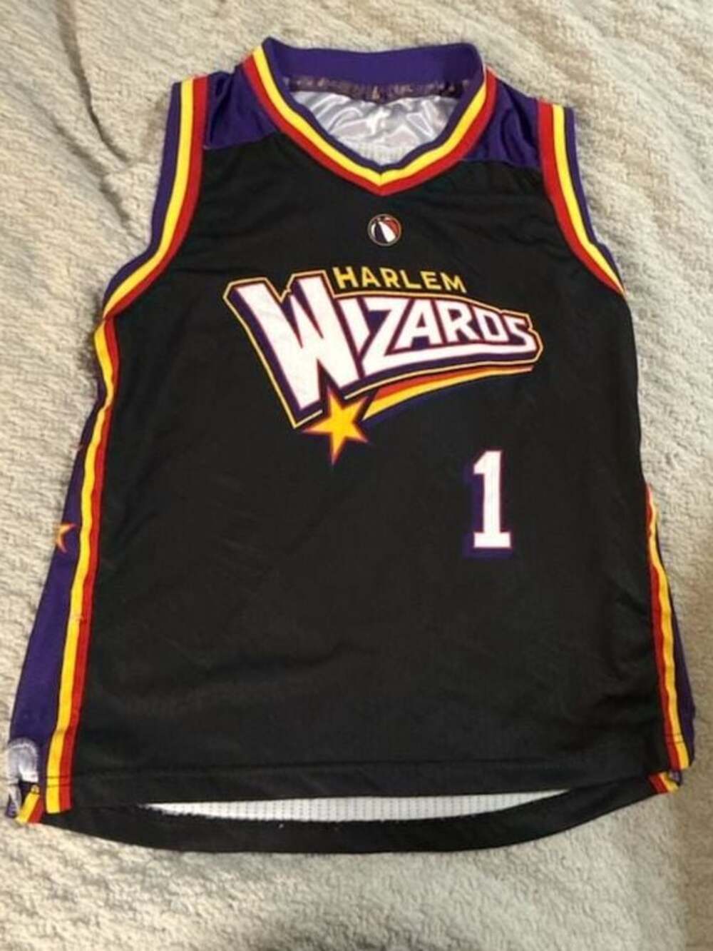 Harlem Wizards Wiz Kid #1 Basketball Jersey Youth Size YXL